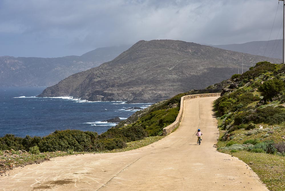 A vélo sur la route du parc national Asinara