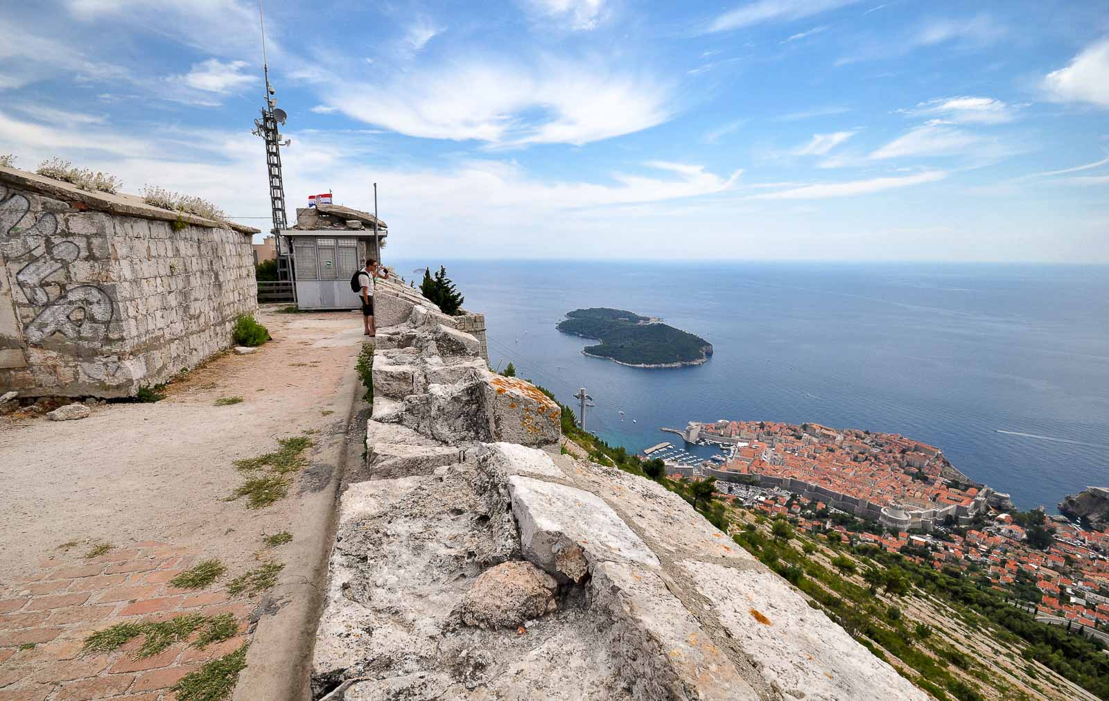Vue sur Dubrovnik depuis le Musée de l’Indépendance
